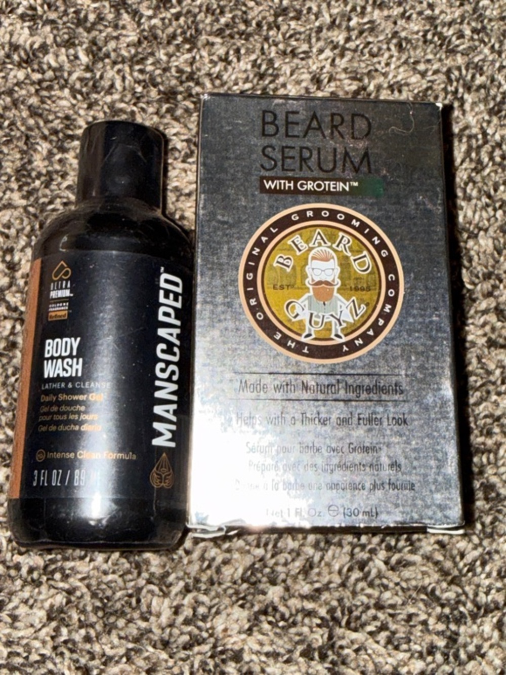 Manscaped Body Wash & Beard Guyz Beard Serum Set